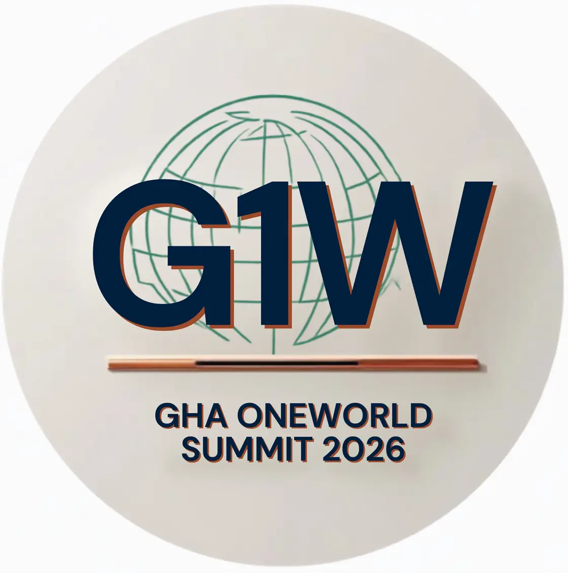 GHA One World Summit 2026 identity featuring a hand-drawn globe